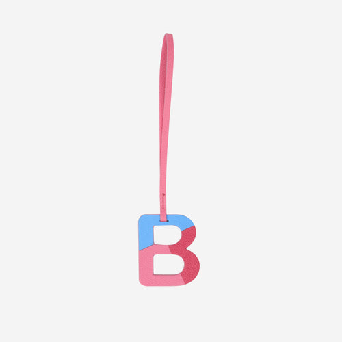 Alphabet Pink Bag Charm