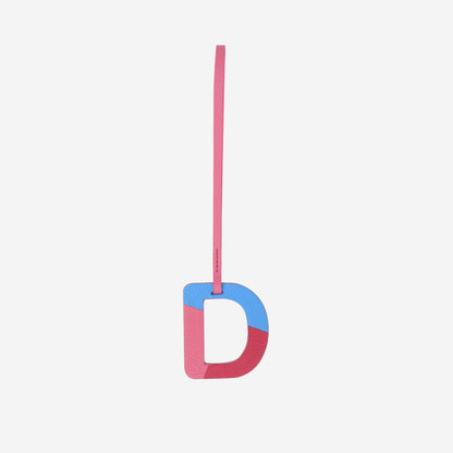 Alphabet Pink Bag Charm