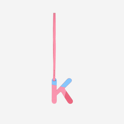 Alphabet Pink Bag Charm