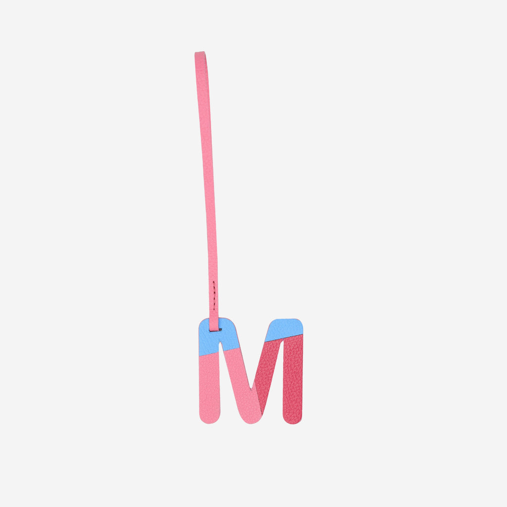 Alphabet Pink Bag Charm
