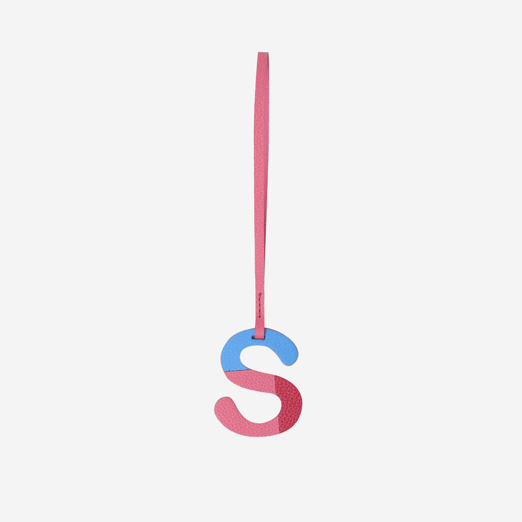 Alphabet Pink Bag Charm