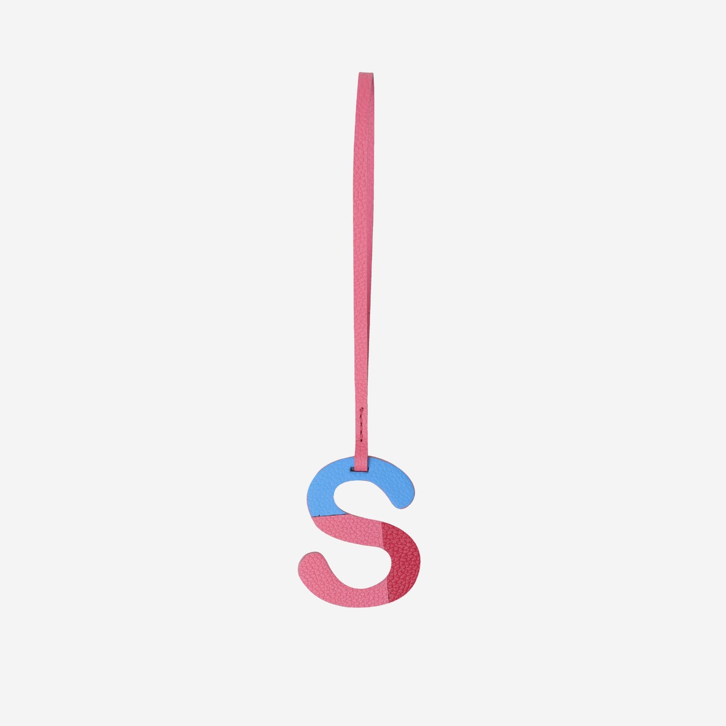 Alphabet Pink Bag Charm