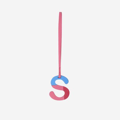 Alphabet Pink Bag Charm