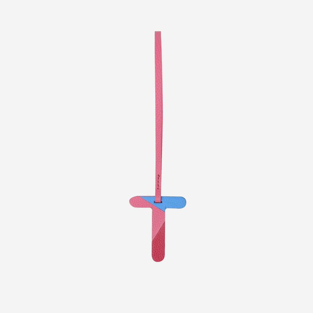 Alphabet Pink Bag Charm